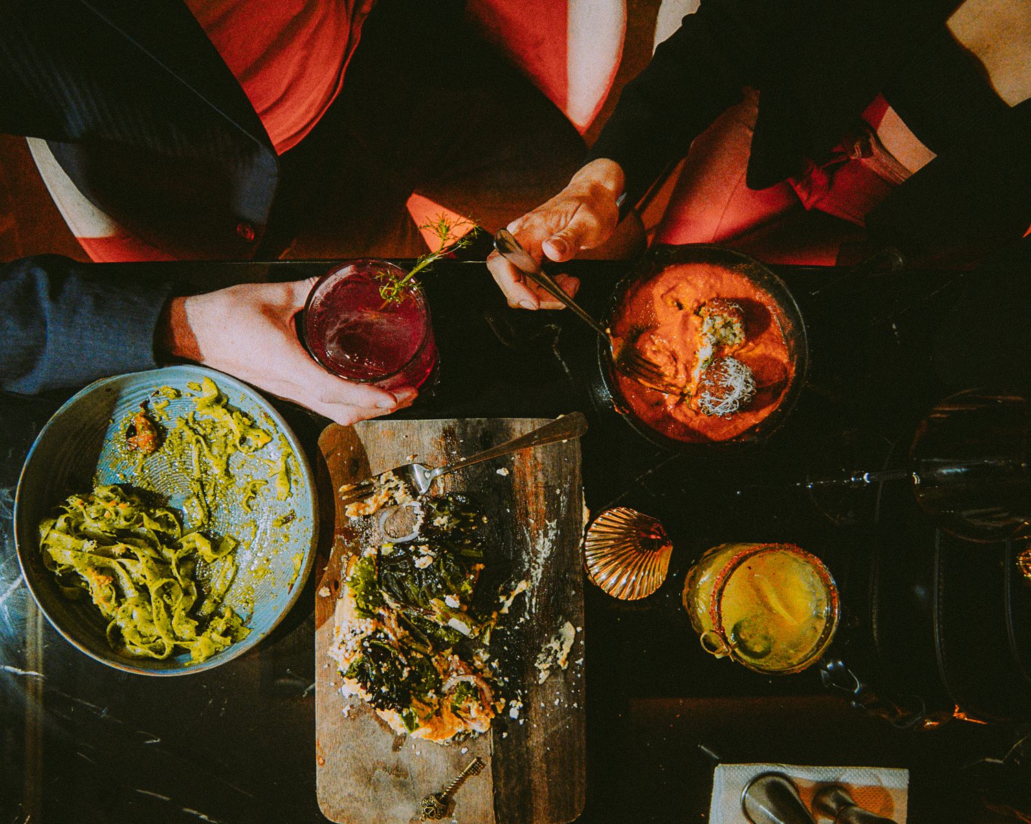 Shared plates and cocktails at Wisdom
